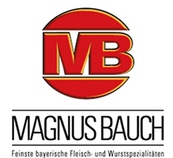 Logo von Magnus Bauch, einem Anbieter für feine bayerische Fleisch- und Wurstspezialitäten, ideal für Feinschmecker und Gourmetliebhaber.